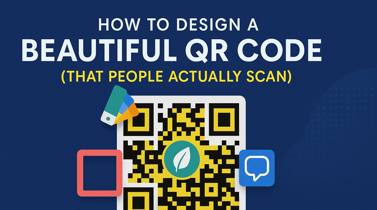 Colorful custom QR code